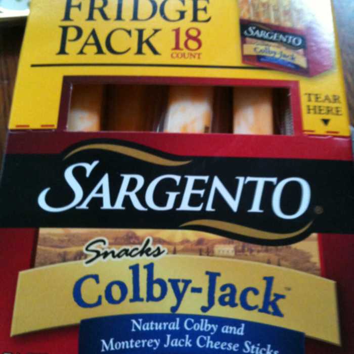 Sargento colby jack cheese stick nutrition