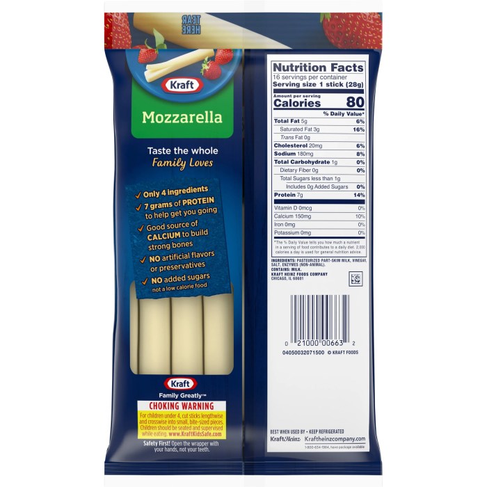 Sargento string cheese nutrition facts