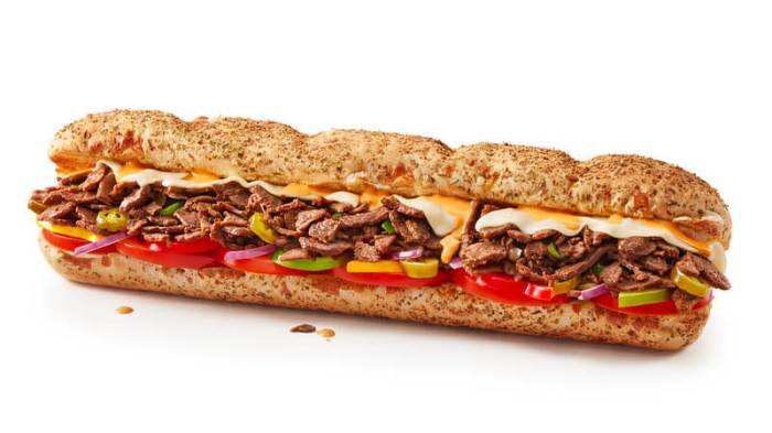 Subway steak egg cheese menu print item